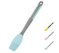 Basting Pastry Brush Silicone - Extra Long Silicone Basting Brush for Grilling,Heat Resistant Brushes Spread Oil Butter Sauce Marinade for Cooking Baking BBQ,2.2inch Wide (Blue 1)