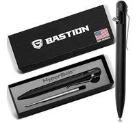 BASTION Bolt Action Pen - Aluminium Black - HyperBolt EDC Pen, Premium Metal Writing Pen, Smooth Ink, Durable Pocket Pen, Refillable Executive Gift for Professionals