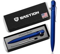 BASTION Bolt Action Pen - Aluminium Blue - HyperBolt EDC Pen, Refillable Metal Writing Pen, Premium Gift, Smooth Ballpoint Pen, Executive Pocket Pen