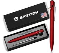 BASTION Bolt Action Pen - Aluminium Red - HyperBolt EDC Pen, Refillable Metal Writing Pen, Premium Gift, Smooth Ballpoint Pen, Executive Pocket Pen