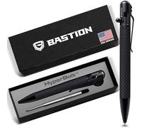 BASTION Bolt Action Pen - Carbon Fibre Black - HyperBolt EDC Pen, Refillable Lightweight Writing Pen, Premium Gift, Smooth Ballpoint Pen, Executive Pocket Pen