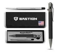 BASTION® Luxury Carbon Fiber Bolt Action Pen, Durable Professional Ballpoint Pen for Travel, School and Work Birthday Gift Idea - Carbon Fiber and Stainless Steel