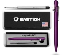 BASTION Luxury Gift Pen Exclusive Hyperbolt™ Slim Aluminium Purple Ballpoint, Executive Metal Writing Instrument, premium construction, ideal for professionals, perfect for office or personal use