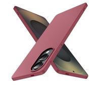 Bastmei for Samsung Galaxy S25 Edge Case, Minimalist Phone Cases Extremely Light Ultra-Light Super Slim Thin Camera Protection Hard PC Cover for Samsung Galaxy S25 Edge 5G Matt Case (Wine Red)