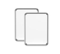 Bastwe Baking Sheets Set of 2, Stainless Steel Baking Pan Tray Cookie Sheet, Size 10 x 8 x 1 inch, Non Toxic & Healthy, Rust Free & Easy Clean