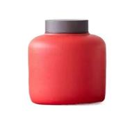 BASXDRFXZ Airtight Tea Container Modern Simple And Plain Jar Ceramic Tea Household Large Pu'er Loose Storage(C)