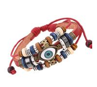 BASXDRFXZ Braided Bracelet Personality Retro Leather Bracelet Adjustable Male And Female Couple Hands(C)