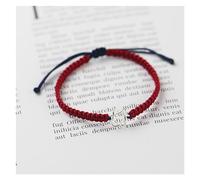 BASXDRFXZ Braided Bracelet S925 Sterling Silver Six-pointed Star Goddess Guardian Braided Fresh Bracelet Hand Rope Girl(I)