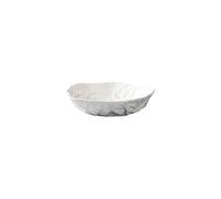 BASXDRFXZ Country Style 12-inch Hotel Kitchen Tableware White Porcelain Special-Shaped Ceramic Plate Special Dishes Stir-Fry Hot Club Irregular Creative Dish(16 in)
