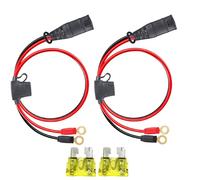 Basysion 2 Pack Wires Harness Compatible with NOCO GC002 X-Connect Charger Extension Cable，M6(1/4in) Eyelet Terminal Accessory for Genius Smart Battery Chargers Extension Cable