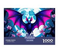 Bat, 1000-piece Jigsaw, Calming Yet Stimulating Indoor Activity, Perfect for Keepsakes Or Gallery Walls, Suitable for Ages 8+, 52x38cm/1000pcs