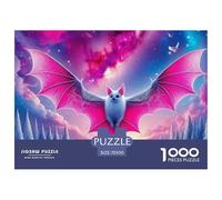 Bat, 1000-piece Jigsaw Puzzle, Carefully Chosen Pastime Gift Encouraging Togetherness Mindfulness Satisfaction, Suitable Keepsake Transforming Free Time Into Treasured Memories, Suitable for Ages 12+,