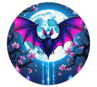 Bat 1000 Piece Jigsaw Puzzle for Adults Nocturnal Animal Brainteasing Jigsaws Challenge Games Great Gift 1000pcs (67.5x67.5cm)