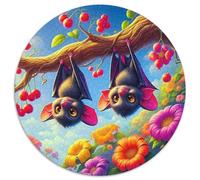 Bat 1000 Piece Jigsaw Puzzle for Adults Nocturnal Animal Challenging Puzzles Challenge Games Creativity & Gift Giving 1000pcs (67.5x67.5cm)