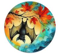 Bat 1000 Piece Jigsaw Puzzle for Adults Nocturnal Animal Colourful Jigsaws Challenge Games Great Gift 1000pcs (67.5x67.5cm)