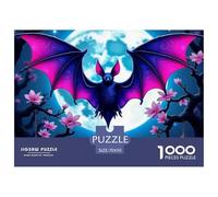 Bat 1000-piece Jigsaw Puzzle with Poster -Fun at Home Activities, Birthday Present70x50cm/1000pcs
