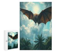 Bat 1000 Piece Jigsaw Puzzles Adults Kids Paisaje Edificio Jigsaws Dining Room Decor Accent Whimsical Challenging Puzzle Stress Relief 1000 PCS