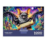 Bat 1000Piece JigsawPuzzlesSteampunk Owl Mechanical Wings KidsforAdult Challenging Brainteasing Age12+byth HomeDecoration Uncover The Puzzle 52x38cm/1000pcs
