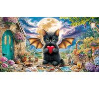 bat Adult Jigsaws Puzzle 1000 Piece - Recycled Paper Educational Decompression Wall Decoration 38x26/1000pcs
