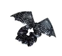 Bat Arachnid Scrunchies Hair Band Halloween Gifts Themed Party Decor Cotton Fabric Head Accessory Halloween Bat Arachnid Hair Tie Scrunchies for Women