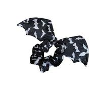 Bat Arachnid Scrunchies Hair Band Halloween Gifts Themed Party Decor Cotton Fabric Head Accessory Halloween Bat Arachnid Hair Tie Scrunchies for Women