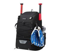 Bat Bag - Bat Bags Baseball Youth, Baseball Bag with Fence Hook for Holding Bats, Lightweight Softball Bat Bag for and Adults, Batting Mittens, He