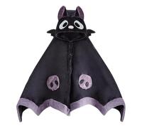 Bat Blanket Hoodie - Halloween Wearable Cloak, Anime Inspired Design, Demon Wing Oversized Blanket Hoodie | Plush Throw for Comfort, Warm Hooded Cape, Fun Costume for Kids, Seasonal Home Lounge