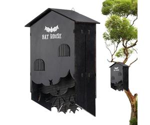 Bat Box - Lightweight Construction, Ventilated Panels, Sturdy Assembly, Natural Finish | To Encourage Control Of Perched On Bats - The Night Attraction
