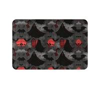 Bat Cloth Print Custom Halloween Doormat, Personalized Floor Mat | Welcome Spooky Halloween Vibes At Your Door For Halloween Party