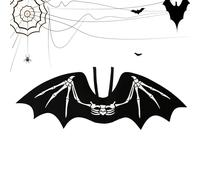 Bat Costume - Nonwoven Fabric | Skeleton Bat Outfit, Black Angel Wings Accessory | Lightweight Halloween Costume Set For Parties, Cosplay & Themed Events For Ho