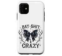Bat Crazy, Spooky Season, Halloween, Funny Bat Wing Design Case for iPhone 11