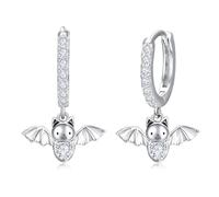 Bat Dangle Earrings Punk Rock Bat Animal Hoop Earring Halloween Party Costumes Ear Jewelry for Women Teen