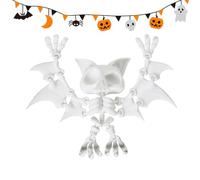 Bat Decor, Skeleton Bat Model, 8.66x5.51in Realistic 3d Statue, Detailed Authentic Craftsmanship, Weather Resistant Finish for Wall Display, Indoor Spaces, Outdoor Gardens, Yard, Haunted Houses