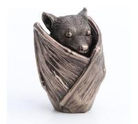 Bat Decor Trinket Box - 3.5 Inch | bats decor enthusiasts, features a hidden stash compartment, crafted from durable resin with antique bronze finish, perfect for home decoration and Halloween themes