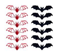 Bat Decorations - Spooky 3D Bat Decor Wall Stickers - Waterproof Decals Halloween Decorations for Indoor Outdoor Bathroom Living Room Fireplace Window Car