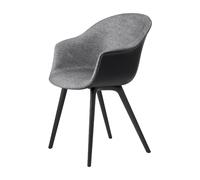 Bat Dining Chair Plastic Leg Front Upholstered In Plain 0023