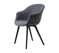 Bat Dining Chair Plastic Legs Around Bouclé 023
