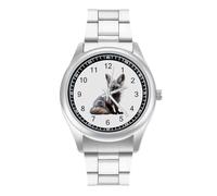 Bat-Eared Fox Quartz Watch Alloy Watch Dress Decorative for Business Men Women with Design Pattern Print