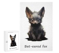 Bat Eared Fox - Wooden Brain Teaser for Adults, 1000 PCS, Year-End Present - for Quiet Evenings And Focused Play