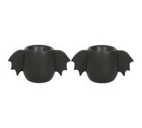 Bat Egg Cup Set Pack of 2 Something Different Black One Size