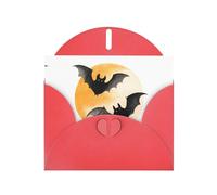 Bat Elegant Greeting Card On Pearl Paper – Premium Shimmering Design For Christmas, Birthday, Wedding & Valentine’s Day Celebrations