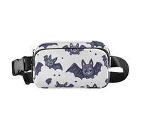 Bat Energetic Cute Waist Pack Crossbody Bag for Women Men Teenagers Multipurpose Sling Chest Bag with Adjustable Strap for Travel Running Hiking, Bat Energetic, One Size