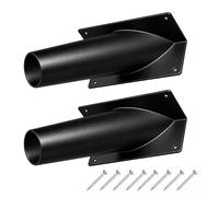 Bat Exclusion Device Door One Way, Bat Removal Cone, Bats Excluder Reusable Tool, Ba-t Get Rid Plastic Tube, Bats Remove Deterrent Trap Devices for House Attic Control Removal (Right Angle, 2 Pcs)