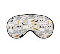 Bat Ghost Sleep Mask for Men Women Elastic Strap Eyeshade Lightweight Sleeping Blindfold Soft Breathable Eye Cover Comfortable Sleep Shade Cover for Sleeping Travel