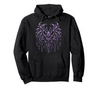 Bat Halloween Ornate Gothic Filigree Dark Fantasy Goth Pullover Hoodie