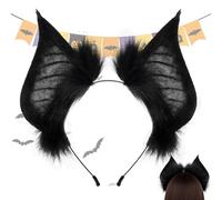 Bat Headband Women - Halloween Spooky Headpiece Black,Dark Wing Costume Headband,for Role-Play Photoshoot Stage Show Birthday Carnival Event Party Festival Celebration Adult Girls