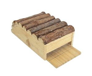 Bat House - 10.98 Inch Shelter | Wooden Bat Box - Large Weatherproof Sleeping Area with Hanging Hooks for Garden, Yard, Farm, Patio, Trees, Animal Welfare