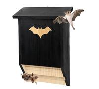 Bat House Bat Box Double Chamber Outdoor House Nursery Bat Shelter Habitat Big bat Box Handcrafted from Cedar Wood - Easy for Bats to Land and Roost - Weather Resistant & Ready to Install