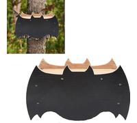 Bat House for Outdoors,Handcrafted Wooden Weather Proof Easy to Install Bat Shaped Bat Box for Garden Patio Yard,Gardening Farming Supplies