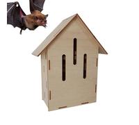 Bat House - Wood, Outdoor Animal Habitat, Behavior Respectful Structure | Rugged Construction Outside Bat Cave, For Gardeners, Bats